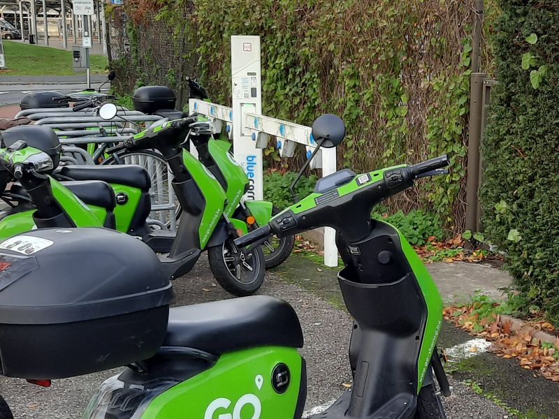 Electric scooters charging
